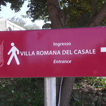 Villa Romana del Casale - Un trésor du patrimoine de l'UNESCO. Ce sont les ruines d'une ancienne vjlle romaine datant du IIIéme-IVéme siecle après J-C.