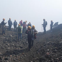 L'Etna - Arrivée au cratère principal.