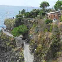 Les Cinque Terre - - Manarola - La via dell'amore (le sentier des amoureux) un des plus connu.