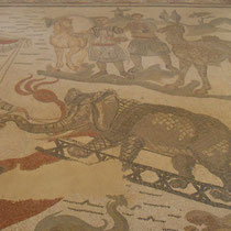 Villa Romana del Casale - Capture d'un éléphant.