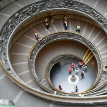 Musée du Vatican - Sortie par un escalier hélicoïdal.