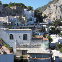 Capri - Montée vers le centre ville.