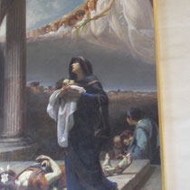 Musée du Vatican - Peinture de Ponziano Loverini: S.Grata apporte les restes de S.Alexandre.