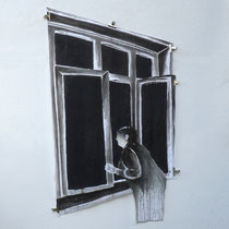 DE L'AUTRE CÔTÉ #13 - Encre de Chine, lavis sur papier (120g) - 150 x 180 cm - 2019 