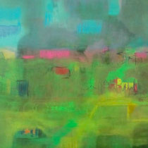 Rice Fields 50 x 60 Acryl auf Leinwand/Karton