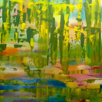 "bis zum Bolsenasee" Acryl 80 x 100 cm