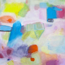 Arrival and departure in Negombo 70 x 80 Acryl auf Leinwand/Karton