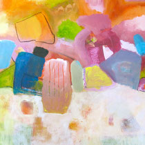 Beach talks in Weligama 50 x 60 Acryl auf Leinwand/Karton  v e r k a u f t