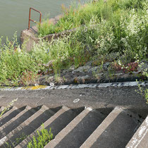 Wasserpegel im Bereich Südhafen Ecke Kultushafen,  Aufnahme-Datum: 01.06.2019