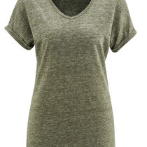 T-shirt Ava in 100% bio-linnen jersey, oregano, Living Crafts, beschikbaar in de maat M, prijs: 39,99 €