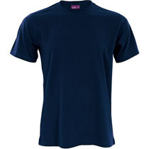 Basis T-shirt Clark in 100% bio-katoen tricot, marineblauw, Living Crafts, beschikbaar in de maten S, M, L en XL, prijs: 16,99 €