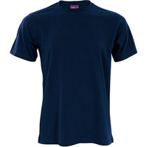 Basis T-shirt Clark in 100% bio-katoen tricot, marineblauw, Living Crafts, beschikbaar in de maten S, M, L en XL, prijs: 16,99 €