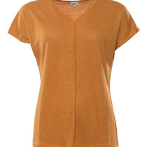 T-shirt Oceane in 100% linnen jersey, amber, Living Crafts, beschikbaar in de maten S, M, L en XL, prijs: 54,99 €