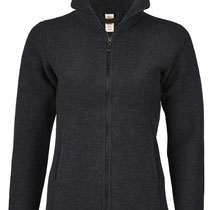 Fleece-vest in 100% merinowol (bio), zwart melange, Engel, beschikbaar in de maten 34/36: 164,40 €; 38/40: 168,50 €; 42/44: 172,60 € en 46/48: 188,40 €