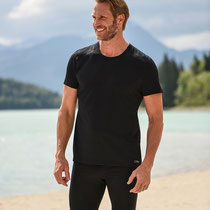T-shirt in merinowol met zijde, Engel Sports