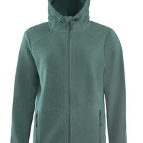 Fleecevest Neyla in 100% bio-katoen fleece, dennengroen, Living Crafts, beschikbaar in de maat S, prijs: 149,99 €