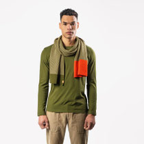 Sjaal Vinzenzo, mosgroen, Living Crafts