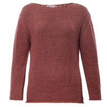 Trui Amalfia in 100% linnen gebreid, rozenhout, Living Crafts, beschikbaar in de maat S, prijs: 89,99 €