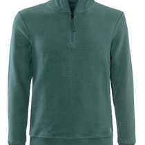 Fleecetrui Novak in 100% bio-katoen fleece, dennengroen, Living Crafts, beschikbaar in de maten S, M, L en XXL, prijs: 109,99 €