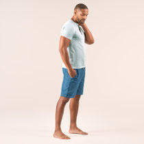 Relax-bermuda Rod, jeansblauw, Living Crafts