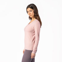 T-shirt met lange mouwen Tarana, zacht roze, Living Crafts
