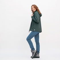 Katoenfleecevest Neyla, dennengroen, Living Crafts