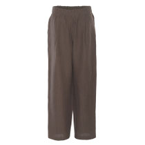 Lange broek Aaren in 100% linnen geweven, aardebruin, Living Crafts, beschikbaar in de maten 38, 40 en 42; prijs: 99,99 €