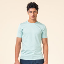 T-shirt Therrel, zeeblauw, Living Crafts