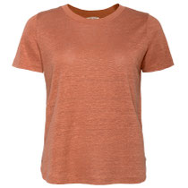 T-shirt Telsa in 100% linnen jersey, snoeprood, Living Crafts, beschikbaar in de maten S en M, prijs: 49,99 €