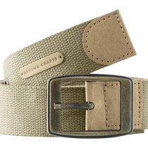 Riem Edinburgh in 100% bio-katoen vegan, licht bruin, Living Crafts, beschikbaar in de maten 75 cm, 80 cm, 85 cm, 90 cm, 95 cm, 100 cm en 105 cm, prijs: 19,99 €