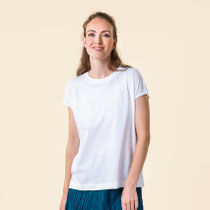 T-shirt Tida, wit, Living Crafts