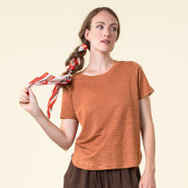 T-shirt Telsa, snoeprood, Living Crafts