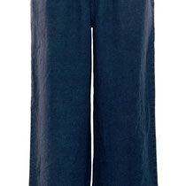 Lange broek Rafaela in 100% linnen geweven, indigoblauw, Living Crafts, beschikbaar in de maten 38; 40 en 42; prijs: 109,99 €