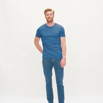 Jeansbroek Bosco, donker jeansblauw, Living Crafts