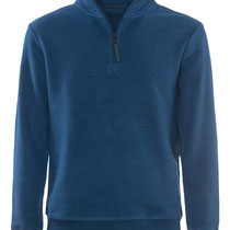 Fleecetrui Novak in 100% bio-katoen fleece, blauw, Living Crafts, beschikbaar in de maten S, M, XL en XXL, prijs: 109,99 €