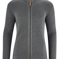 Gebreide vest Jamie in 100% bio-katoen, grijs melange, Living Crafts, beschikbaar in de maten S, M, L, XL en XXL, prijs: 99,99 €