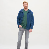 Fleecevest Nordian, blauw, Living Crafts