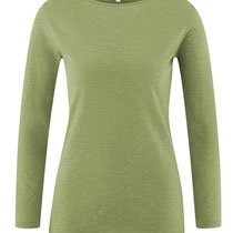 T-shirt met lange mouwen Hilla in 100% bio-katoen tricot, avocado, Living Crafts, beschikbaar in de maat S, prijs: 32,99 €