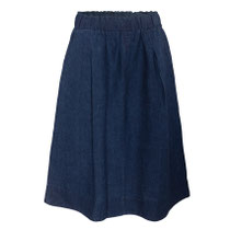 Rok Rabea in 100% linnen geweven, indigoblauw, Living Crafts, beschikbaar in de maten 38, 40 en 42; prijs: 99,99 €