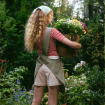Tuinschort Tagetes, saliegroen, Living Crafts
