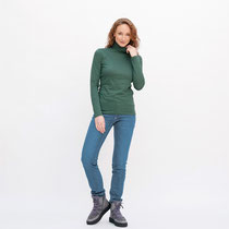 Rolkraagtrui Nia, dennengroen, Living Crafts