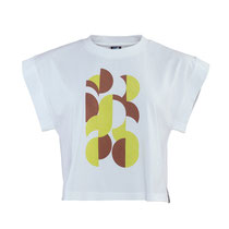 T-shirt Danbi in 100% bio-katoen jersey, wit met tekening, trueStory, beschikbaar in de maat M, prijs: 39,99 €