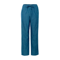 Relax-broek Ringo in 100% bio-katoen geweven, jeansblauw, Living Crafts, beschikbaar in de maat 48, prijs: 39,99 €