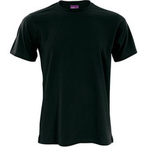 Basis T-shirt Clark in 100% bio-katoen tricot, zwart, Living Crafts, beschikbaar in de maten S, M, L en XL, prijs: 16,99 €