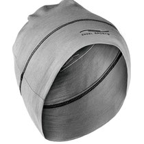 Muts in 70% bio-merinowol en 28% zijde met 2% elastaan, lichtgrijs, Engel Sports, prijs: 31,00 €