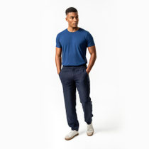 Lange broek in linnen Ayke, donkerblauw, Living Crafts