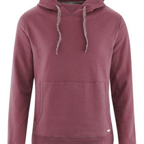 Hoody Felippo in 100% bio-katoen sweater, donkerrood, Living Crafts, beschikbaar in de maat M, prijs: 49,99 €