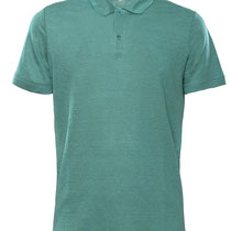 Poloshirt Ole in 100% linnen jersey, blauwgroen, Living Crafts, Beschikbaar in de maten S, M, L, XL en XXL; prijs: 69,99 €