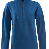 Fleecetrui Nikita in 100% bio-katoen fleece, fjordblauw, Living Crafts, beschikbaar in de maten S, M, L en XL, prijs: 109,99 €