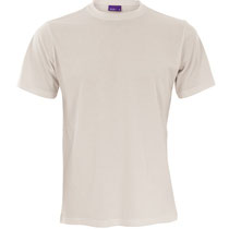 Basis T-shirt Clark in 100% bio-katoen tricot, naturel, Living Crafts, beschikbaar in de maten S, M, L en XL, prijs: 16,99 €